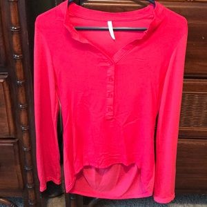 Pink long sleeve shirt